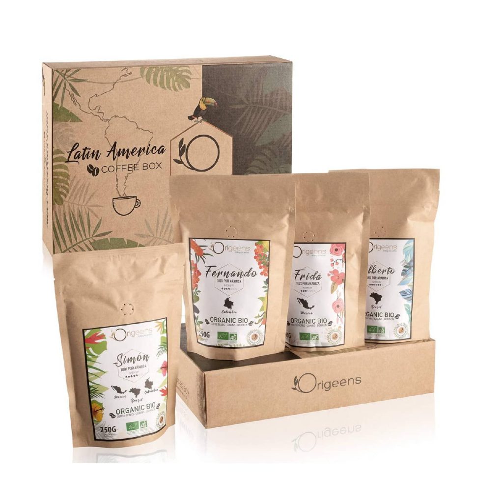 Sachets de café bio arabica certifiés AB en grains