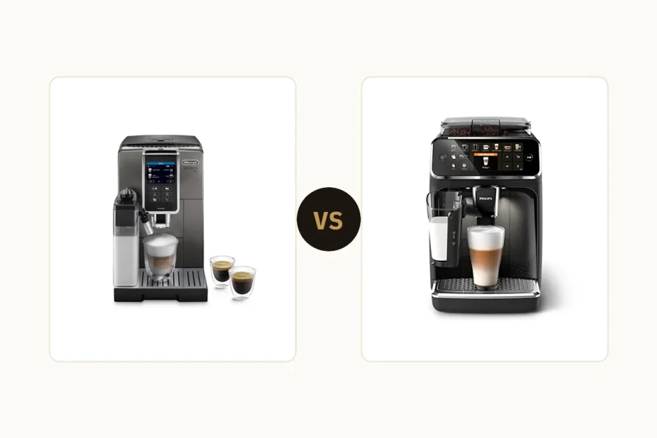 DeLonghi Dinamica Plus vs Philips 5400