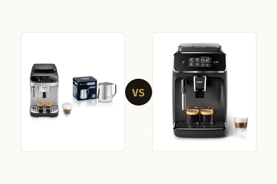 DeLonghi Magnifica Evo vs Philips 2200